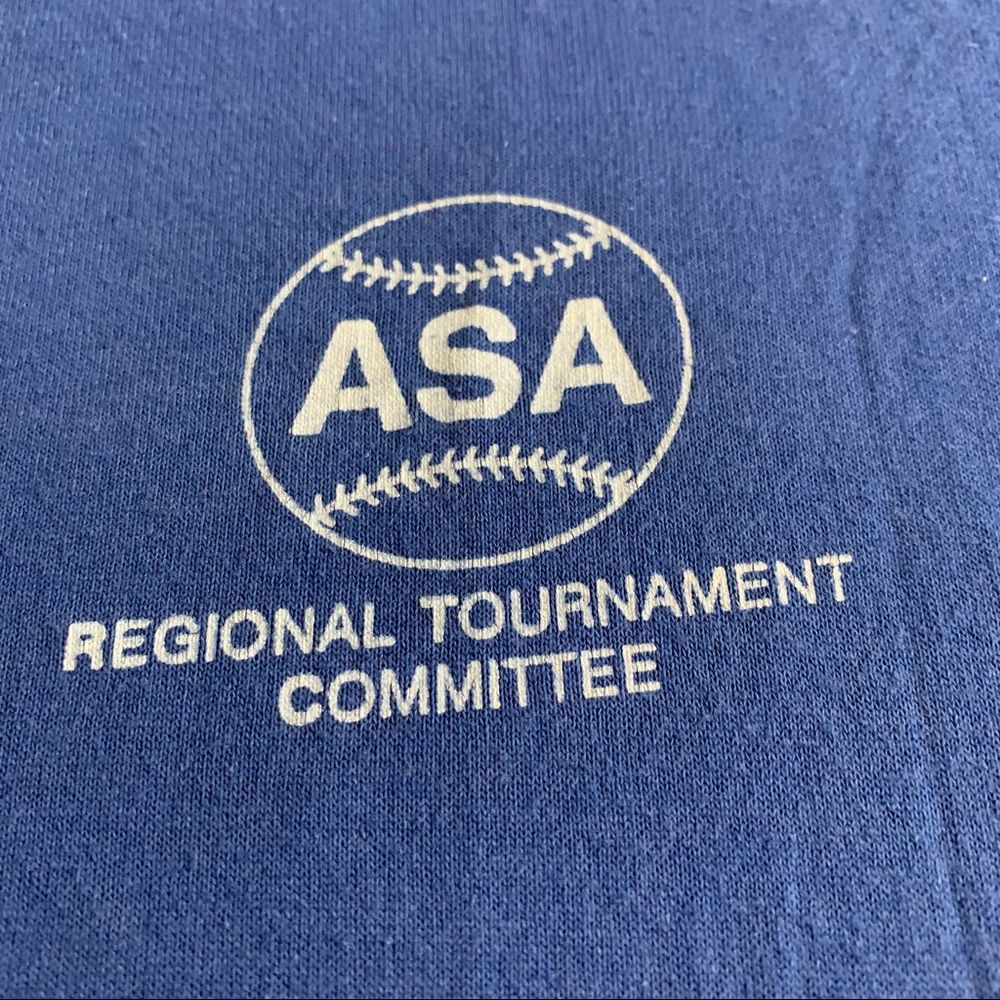 Vintage 90 Single Stitch Chest Emblem Baseball Tee Regional Tournament C… - Picture 7 of 13
